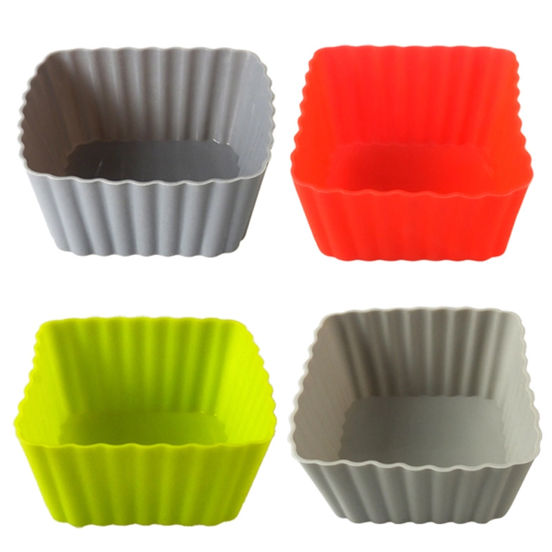 Wholesale Silicone Muffin Cups – Square Muffin Cups with OEM Customization