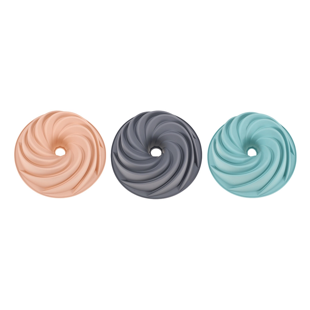 Bulk Wholesale Silicone Cake Pan OEM Available, Spiral Cake Mold