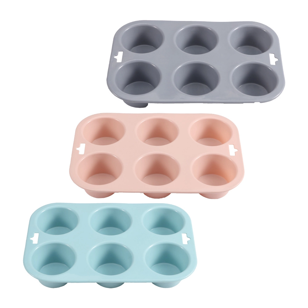 Wholesale Silicone Muffin Pan – 6-Piece Multi-Shape Cake Mold OEM Supplier