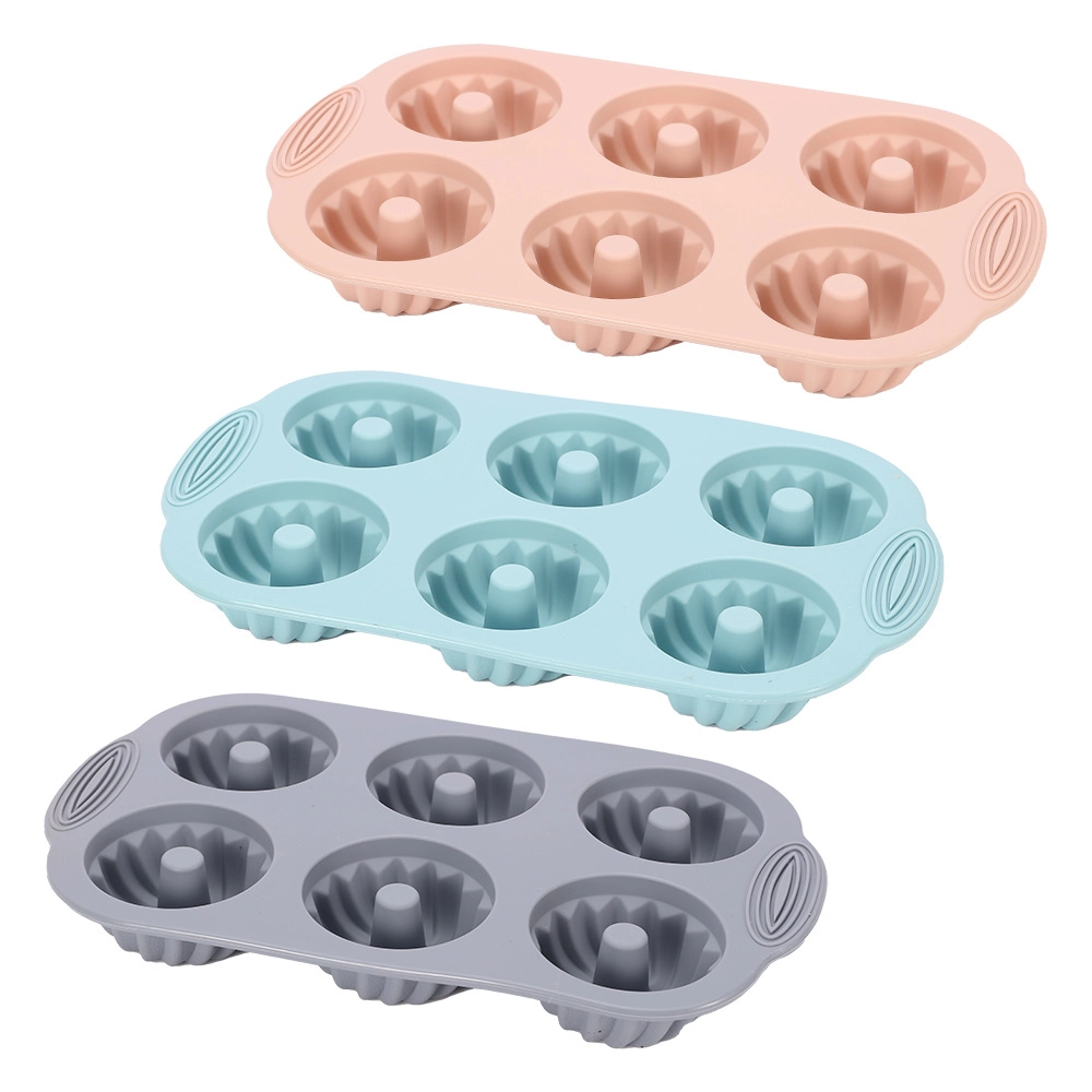 Wholesale Silicone Muffin Pan – 6-Piece Multi-Shape Cake Mold OEM Supplier