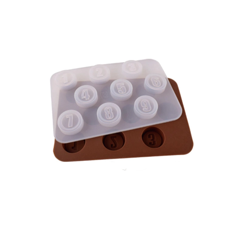 Bulk Wholesale Silicone Digital Fondant Molds, 9-Digit Chocolate Mold
