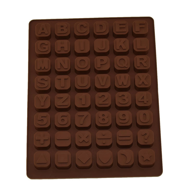 Wholesale 48-Grid Number & Letter Chocolate Mold