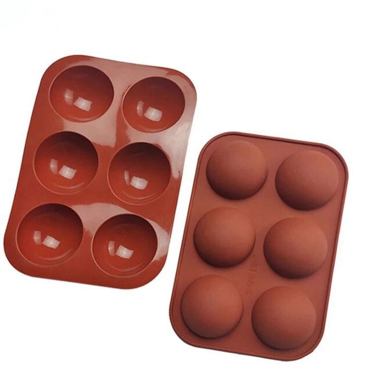 Wholesale Hemispherical Silicone Mold, 6-Piece Semicircular Chocolate Mold