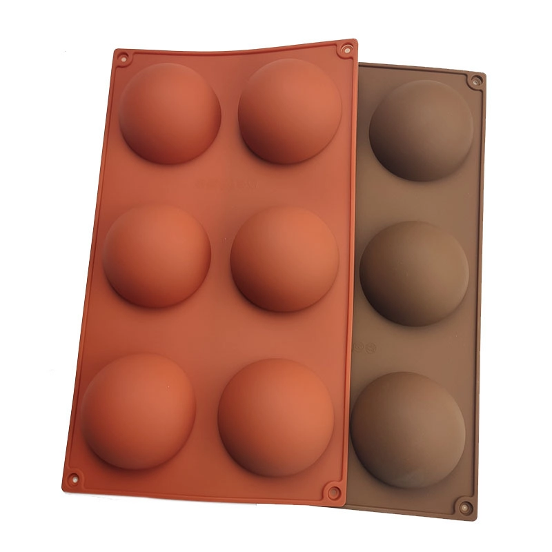 Wholesale Hemispherical Silicone Mold, 6-Piece Semicircular Chocolate Mold