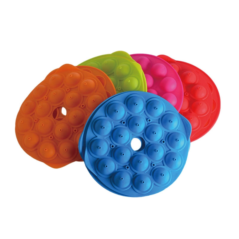 Wholesale Silicone Cake Pop Molds, 18-Piece Lollipop Mold
