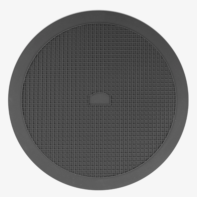 Wholesale Silicone Trivet Mat OEM Supplier, Round Double-Sided Plaid Pad