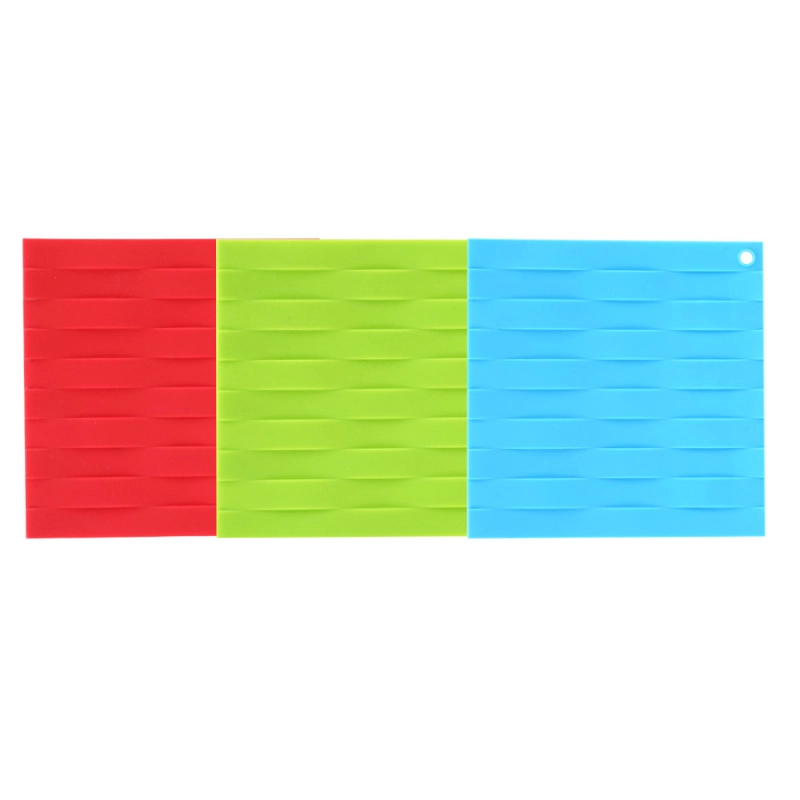 Wholesale Silicone Trivet Mat, Square Single-Sided Insulation Pad