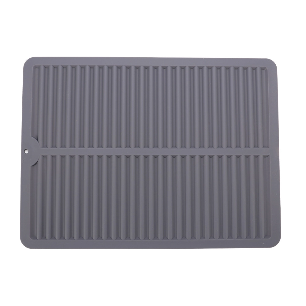 Wholesale Large Silicone Trivet with OEM, Double Stripe Drain Mat