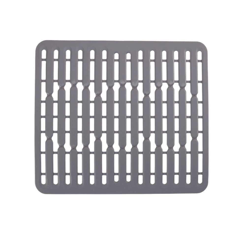 Wholesale Silicone Dishwashing Mat with OEM, Hollow Drain Pad for Kitchen