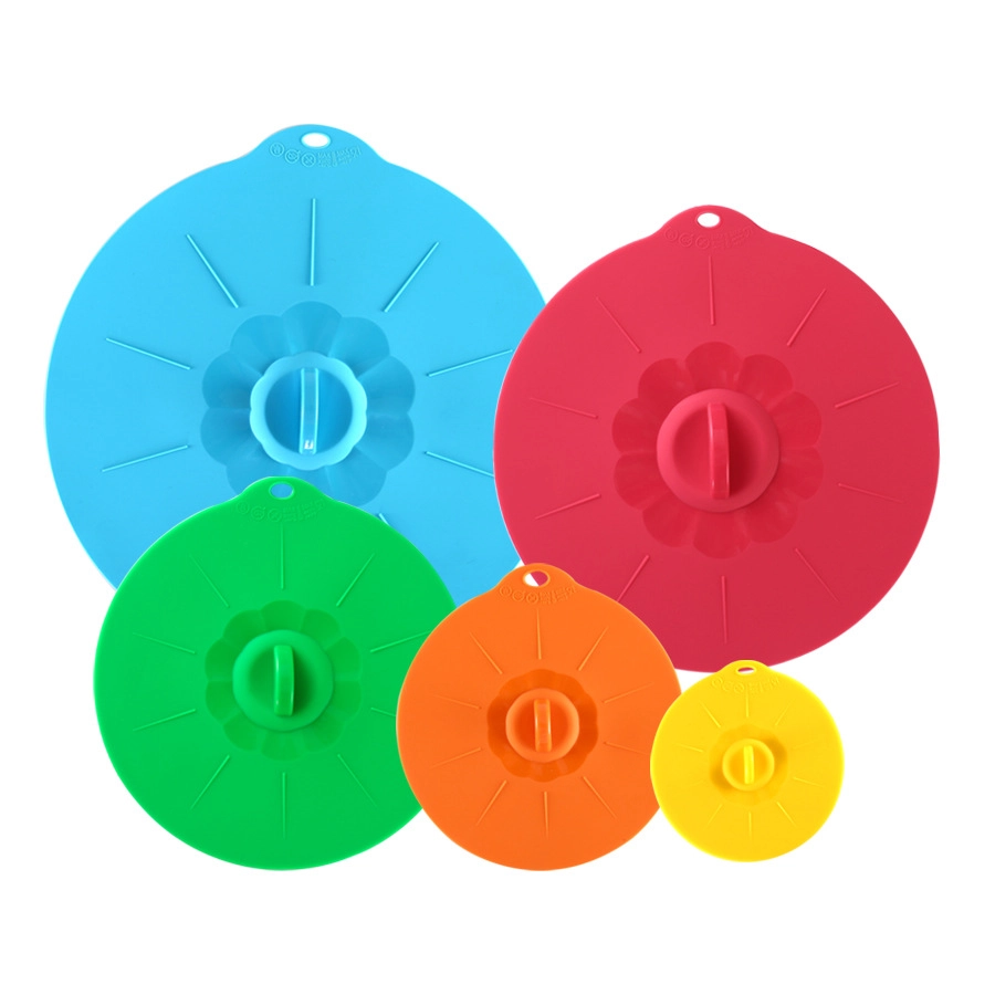Wholesale B-Type Silicone Pot Lids, Five-Piece Silicone Lid Set OEM