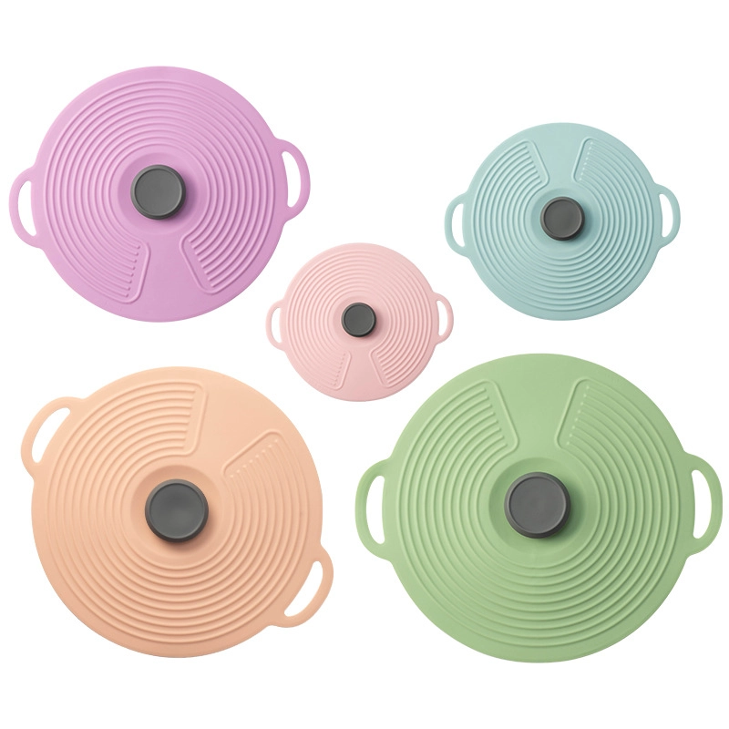 Wholesale Silicone Microwave Bowl Lid, C-Type Pot Lid Five-Piece Set