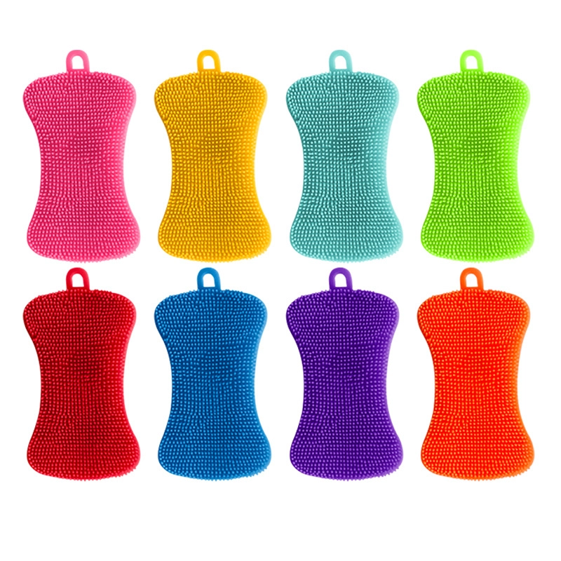 Wholesale Silicone Dish Brush with Double-Sided Design, OEM Supplier