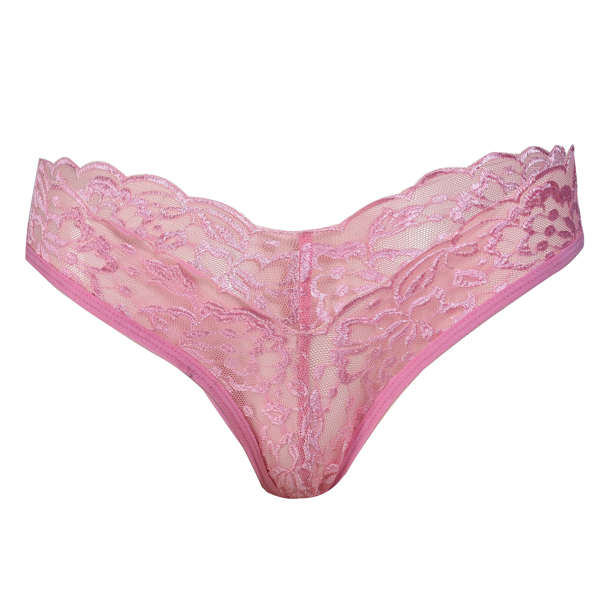 Pearlfly Women Lace Thong Panty