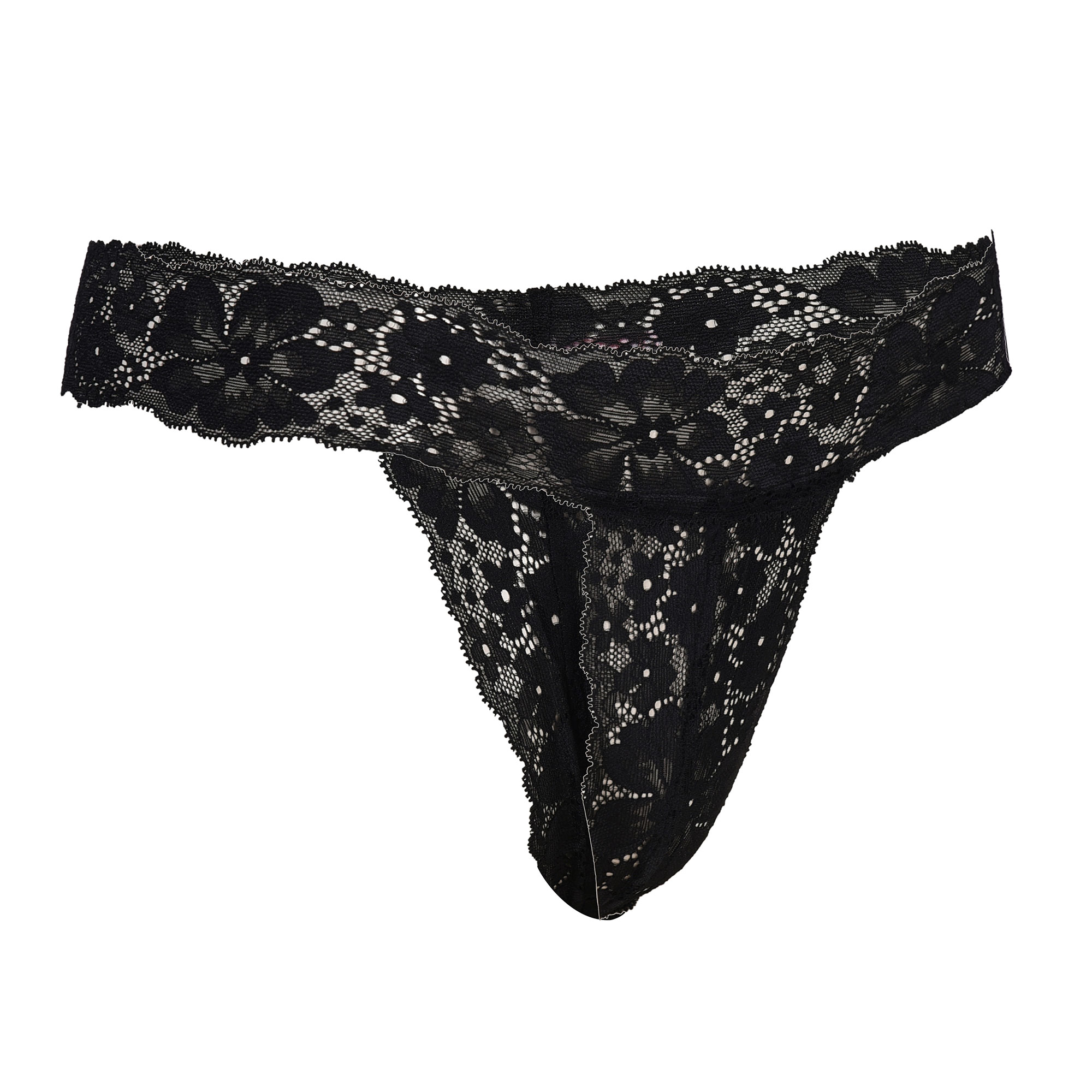  Pearlfly Women Lace Thong  Panty [Combo-2]