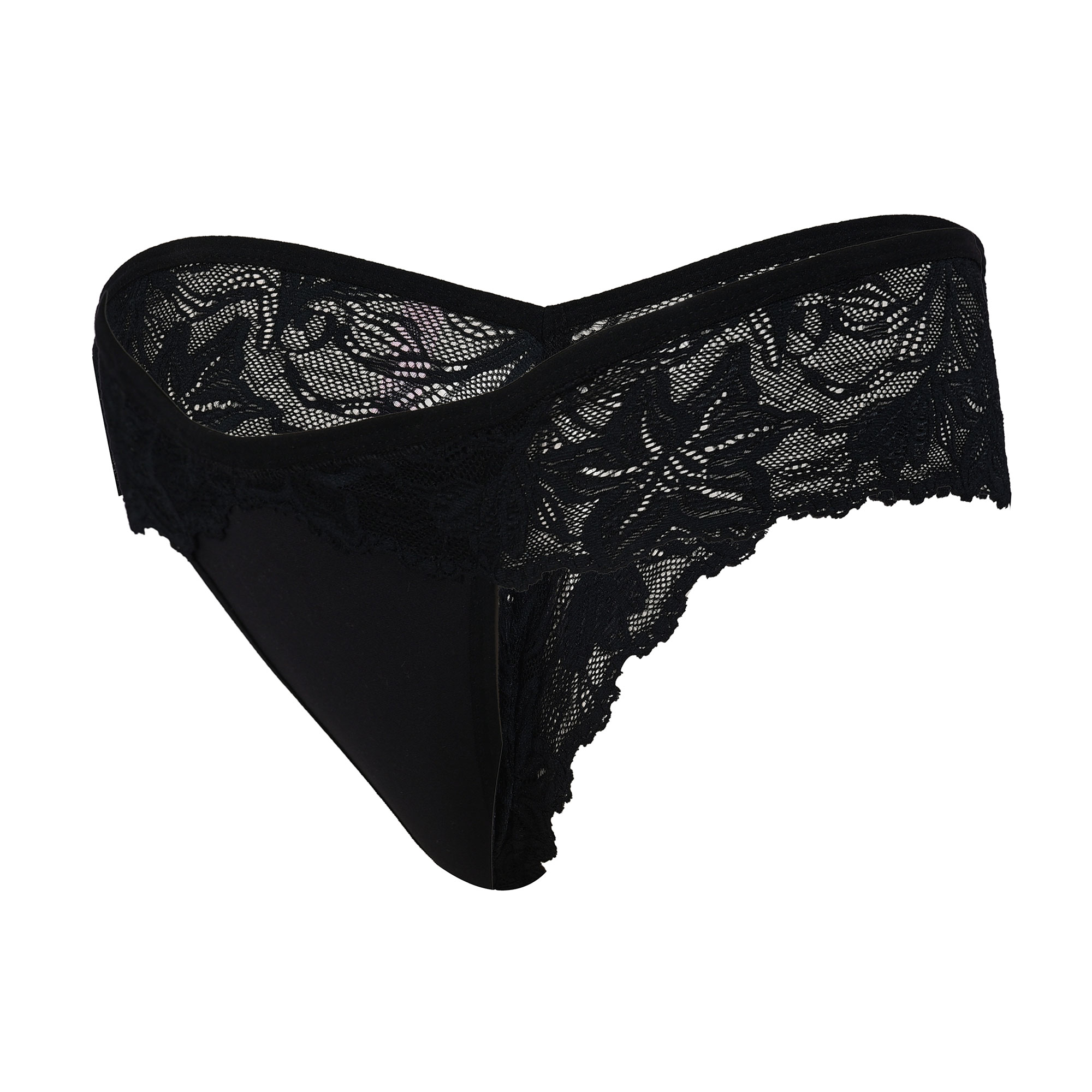  Pearlfly Women Lace G-String Thong [Combo-2]