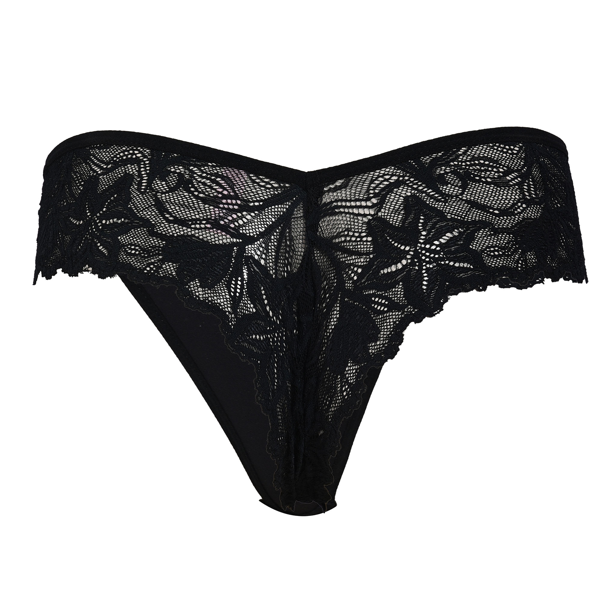  Pearlfly Women Lace G-String Thong [Combo-2]