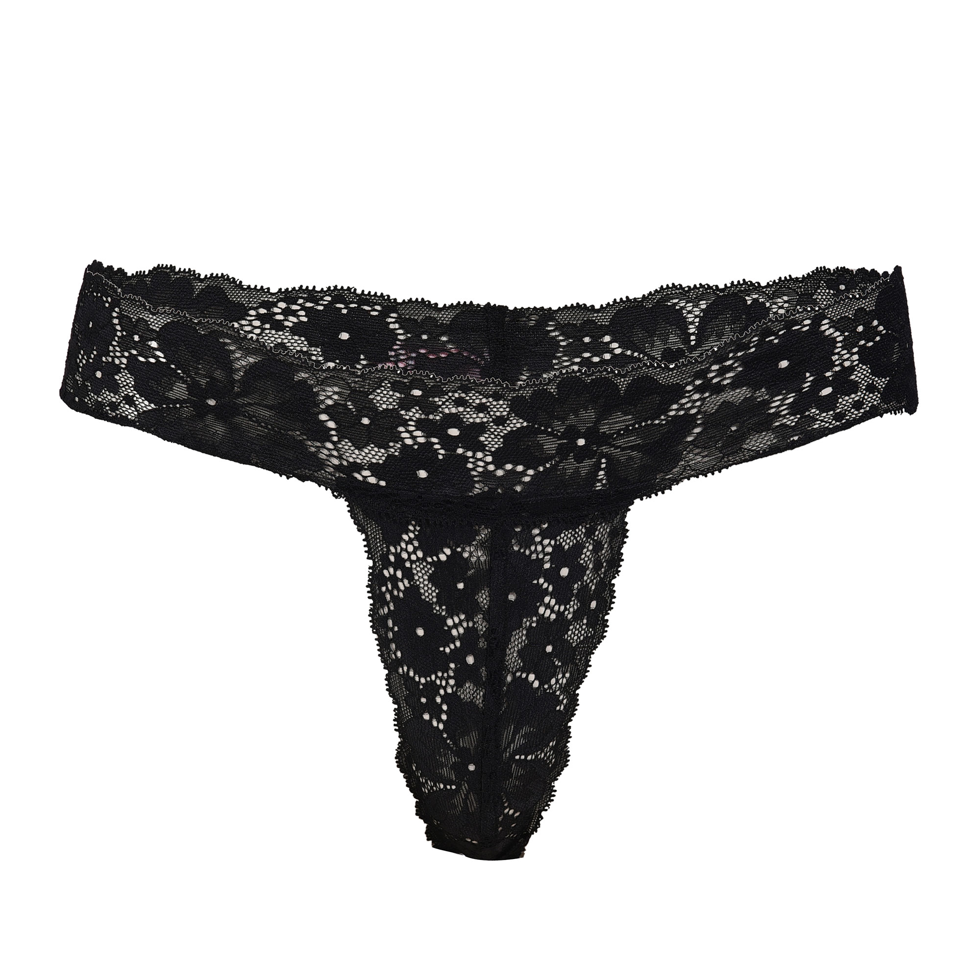  Pearlfly Women Lace G-String Thong [Combo-2]