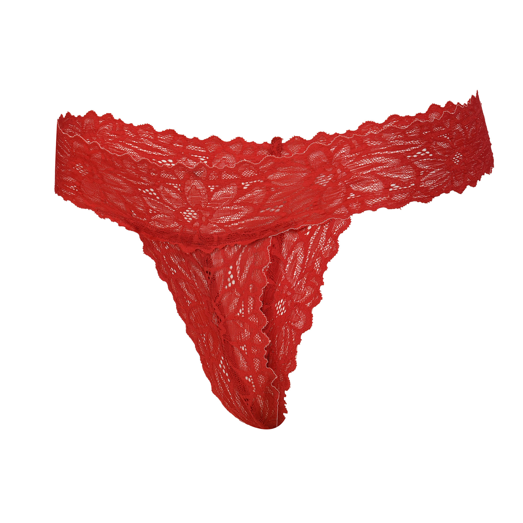  Pearlfly Women Lace G-String Thong [Combo-2]  