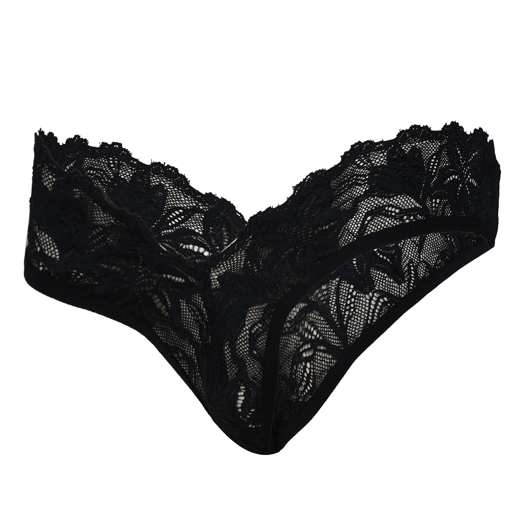 Pearlfly Women Lace G-String Thong [Combo-2] 