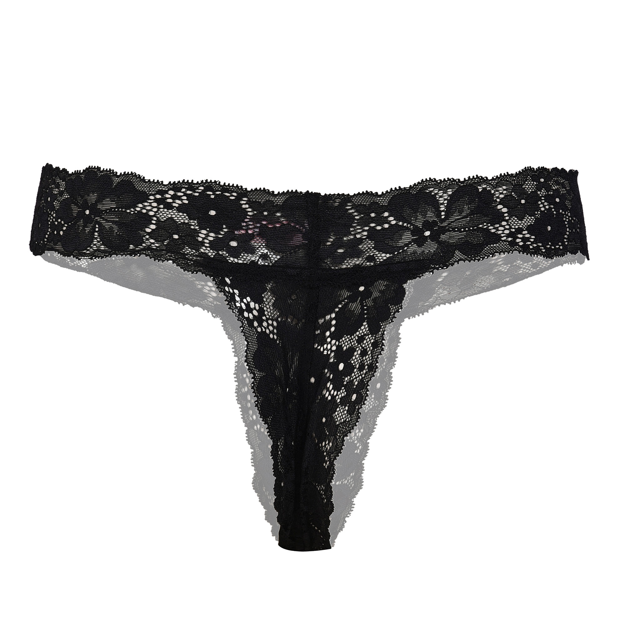Pearlfly Women Lace G-String Thong [Combo-2]  