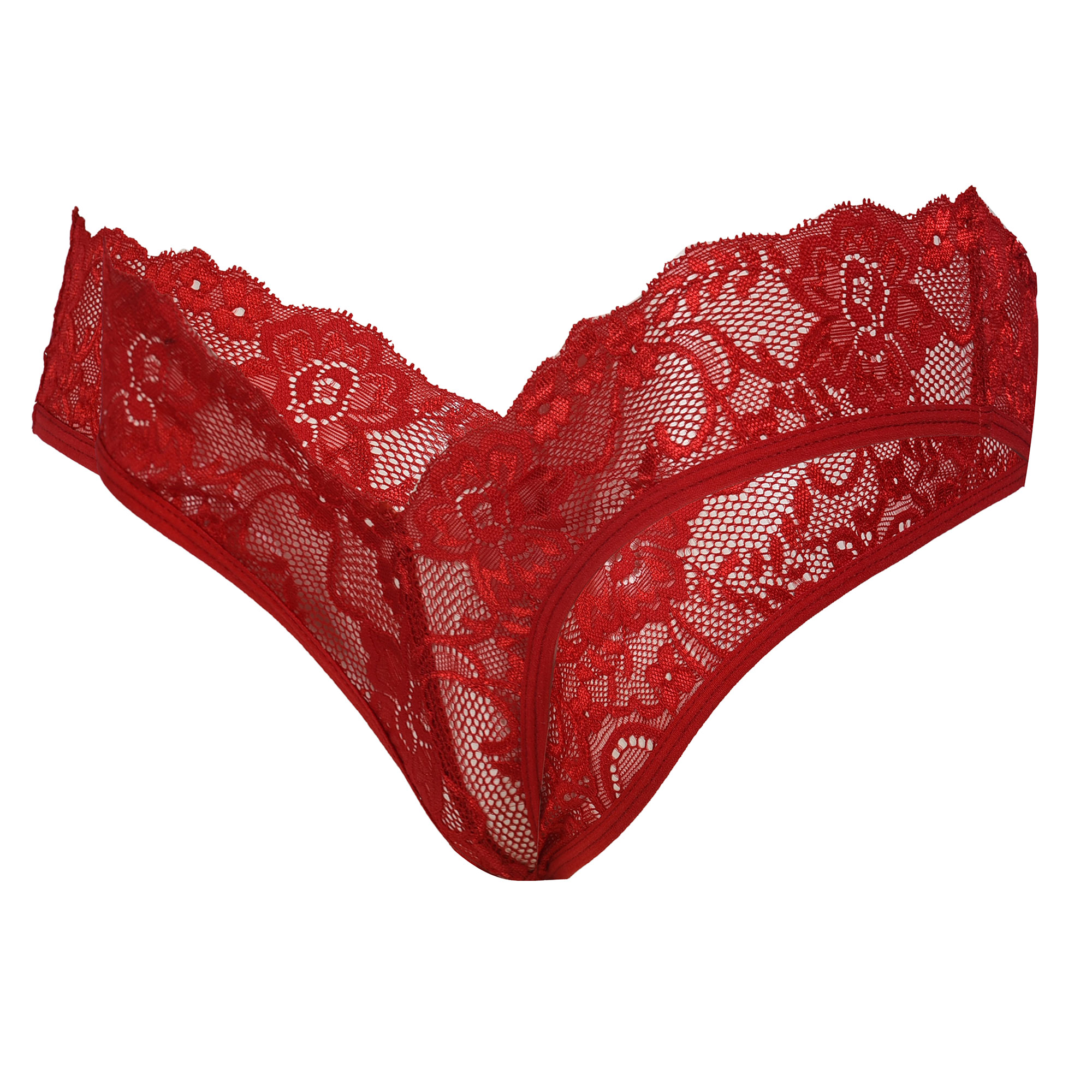 Pearlfly Women Lace G-String Thong [Combo-2]  