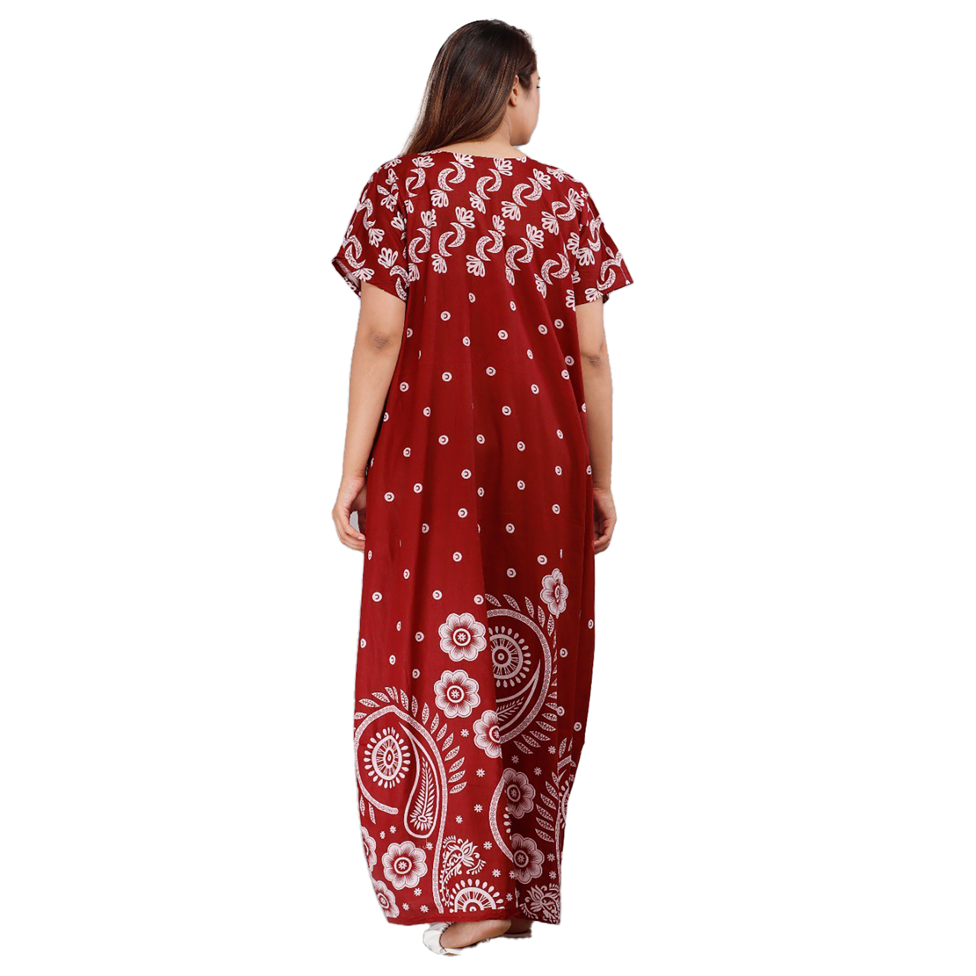 Pearlfly Women Cotton GOWN 