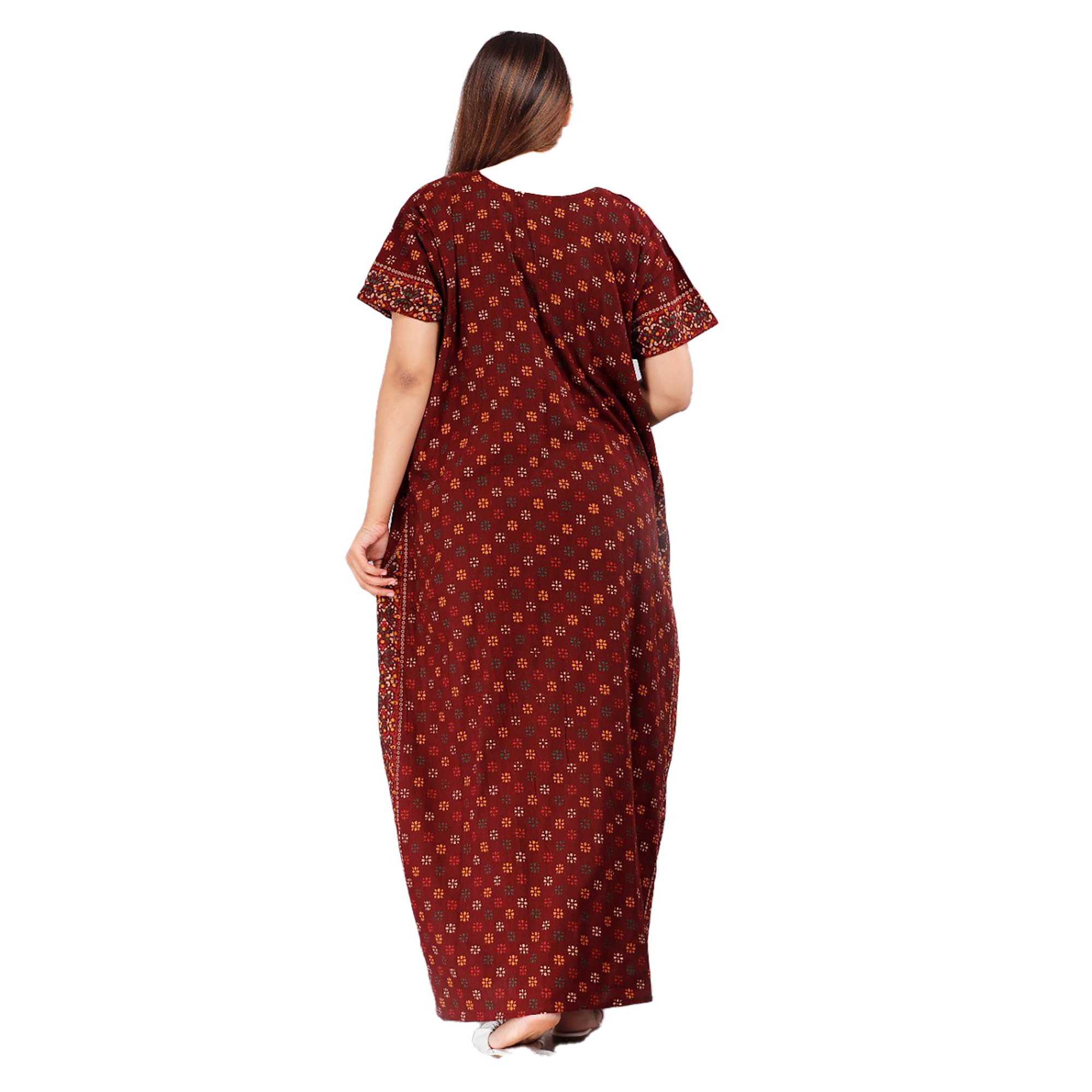 Pearlfly Women Cotton Nighty 