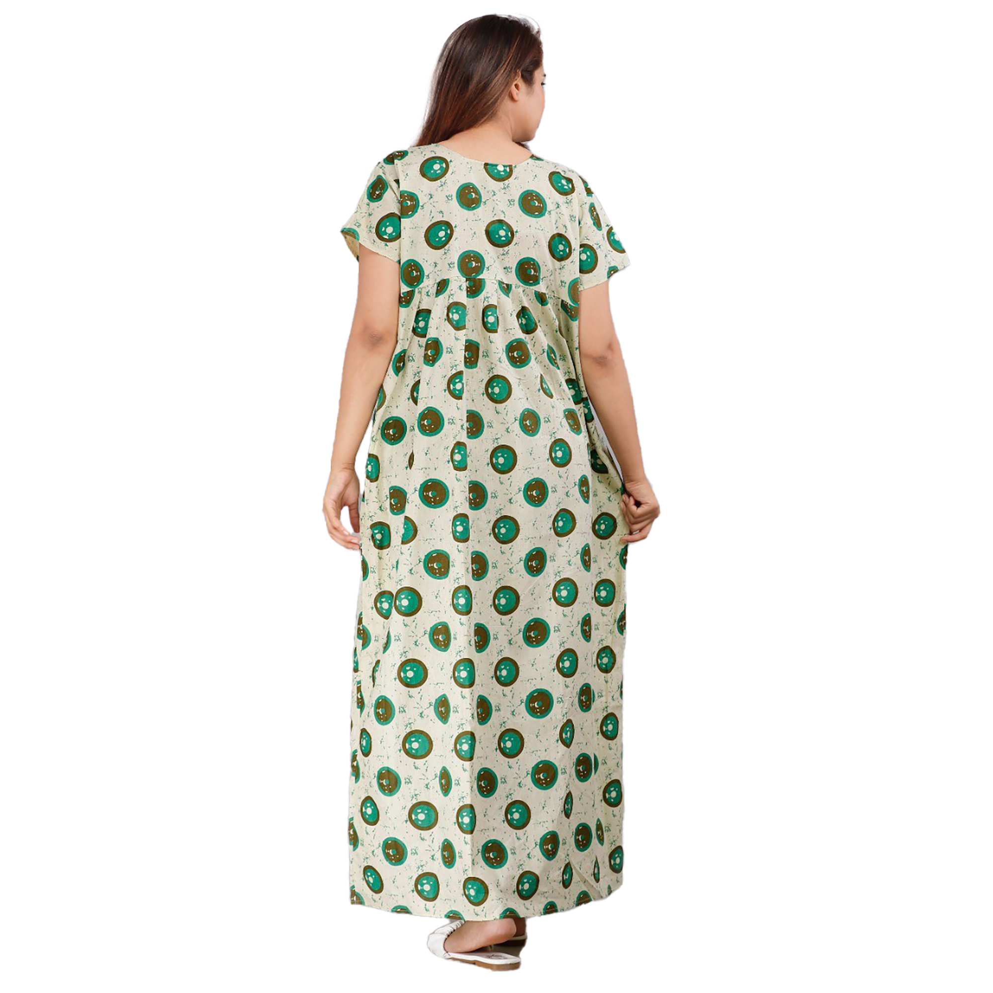 Pearlfly Women Cotton Nighty 