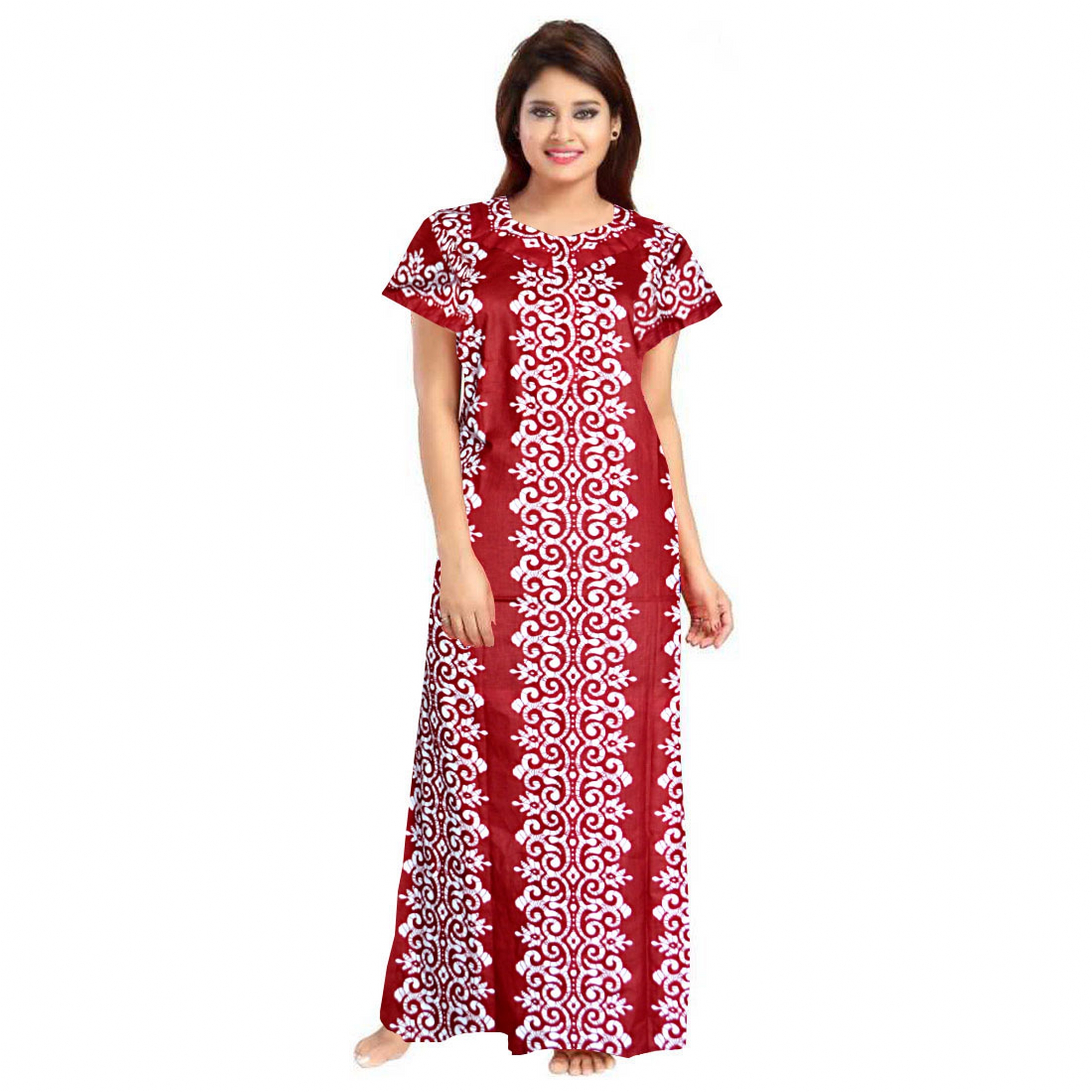 Pearlfly Women Cotton Nighty