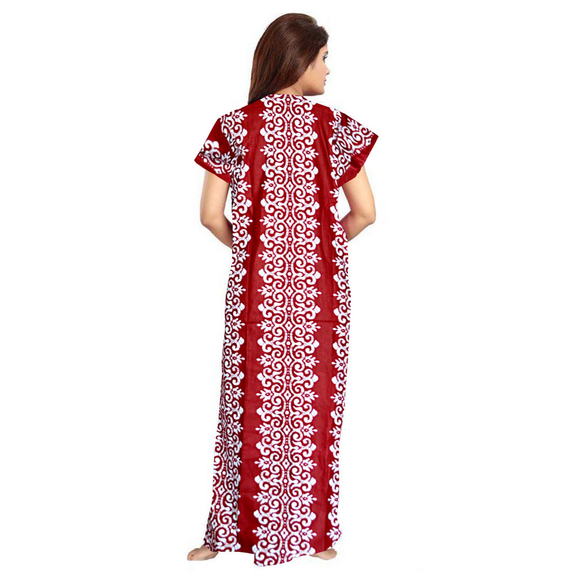 Pearlfly Women Cotton Nighty 