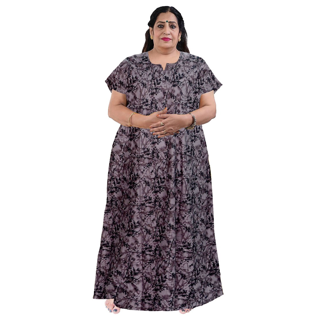 Pearlfly women cotton Nighty