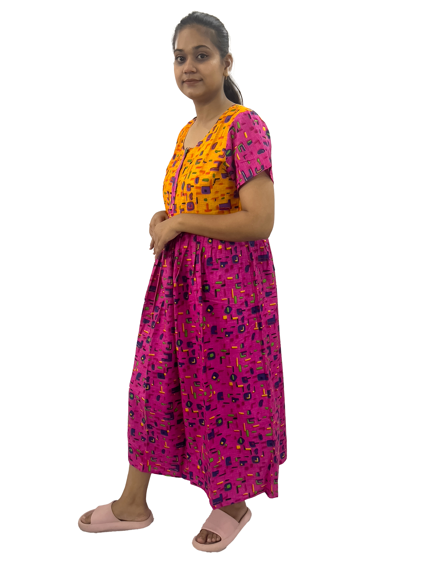 Pearlfly women cotton Nightgown