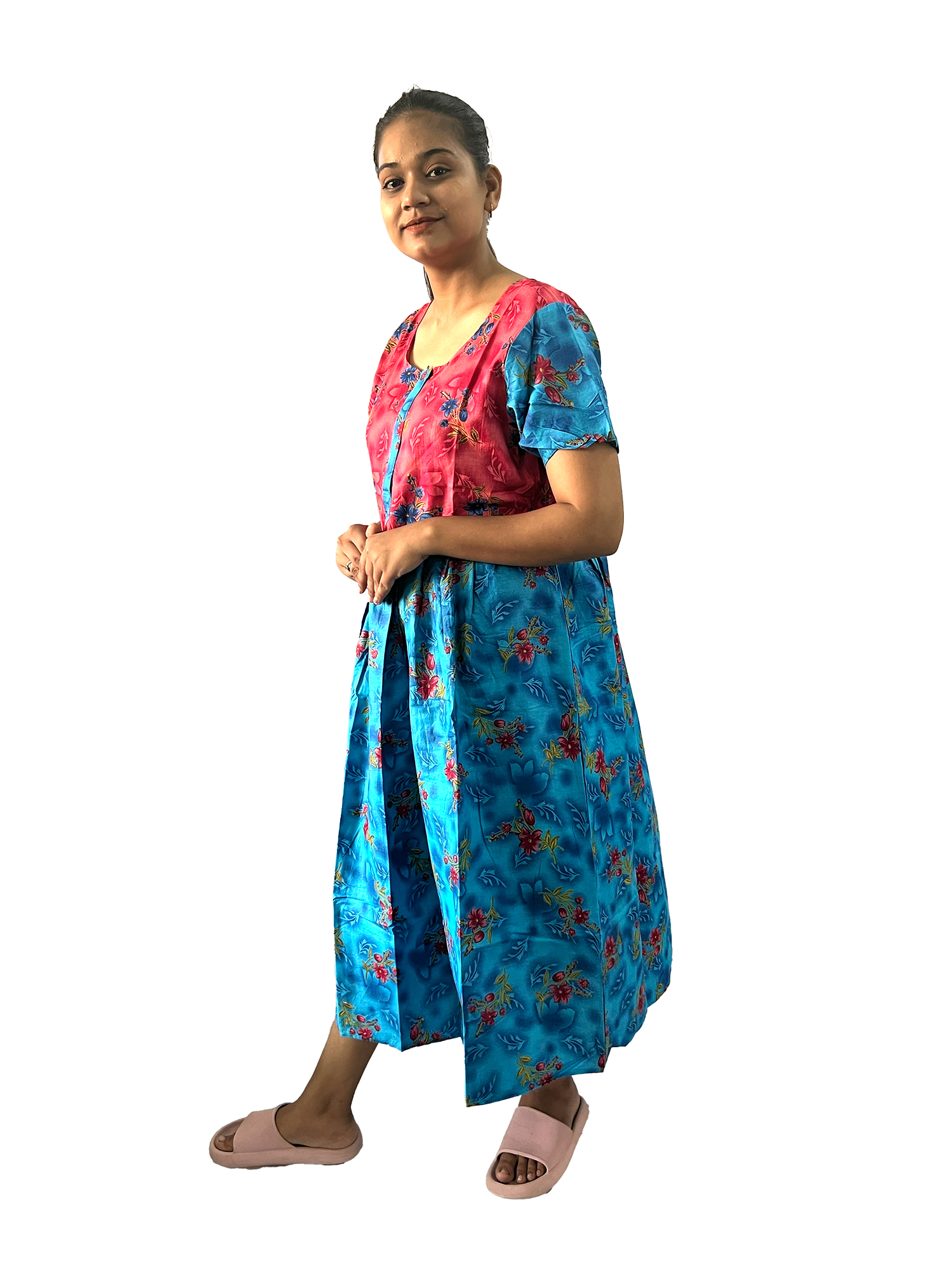 Pearlfly women cotton Nightgown