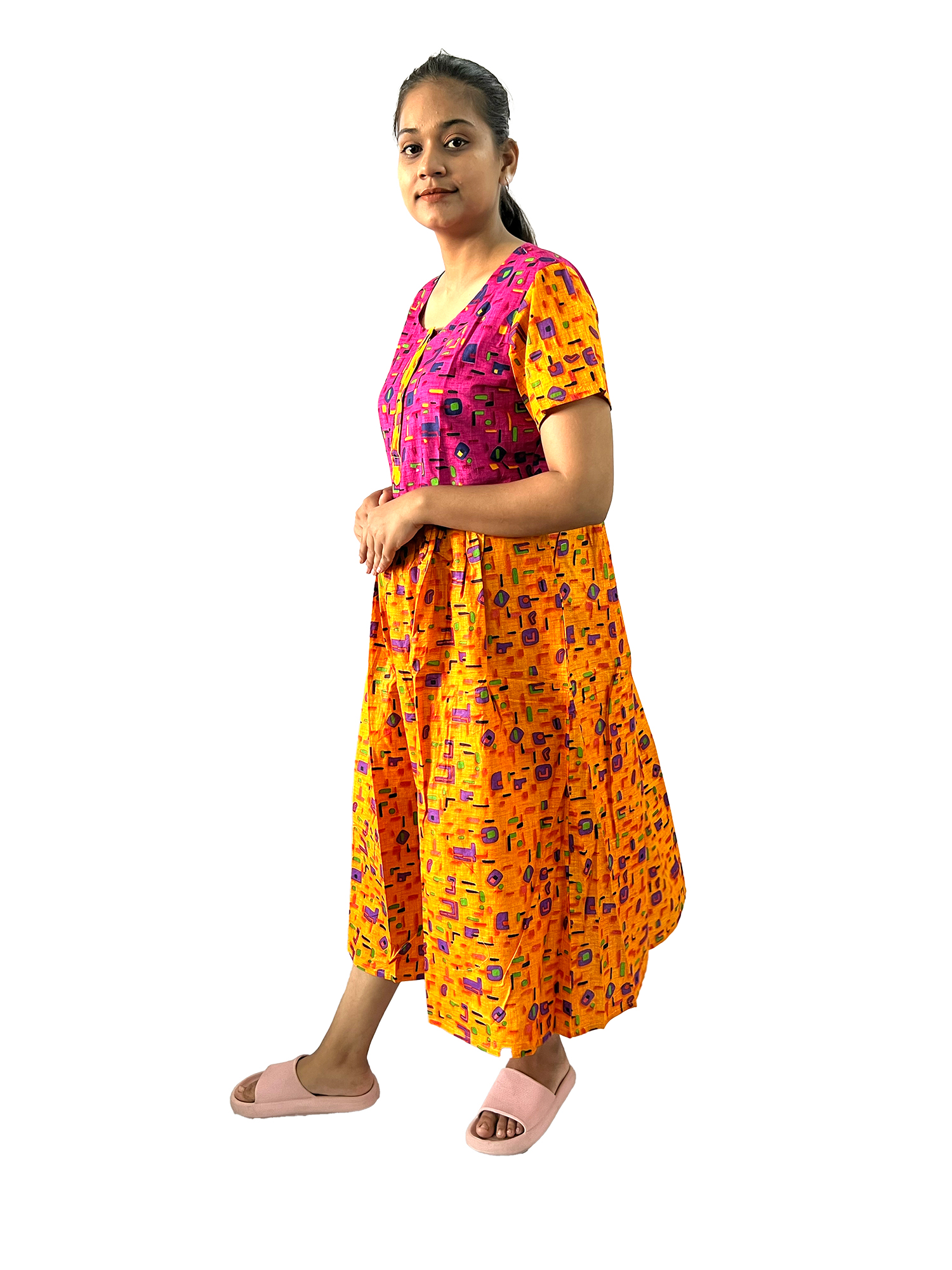 Pearlfly women cotton Nightgown