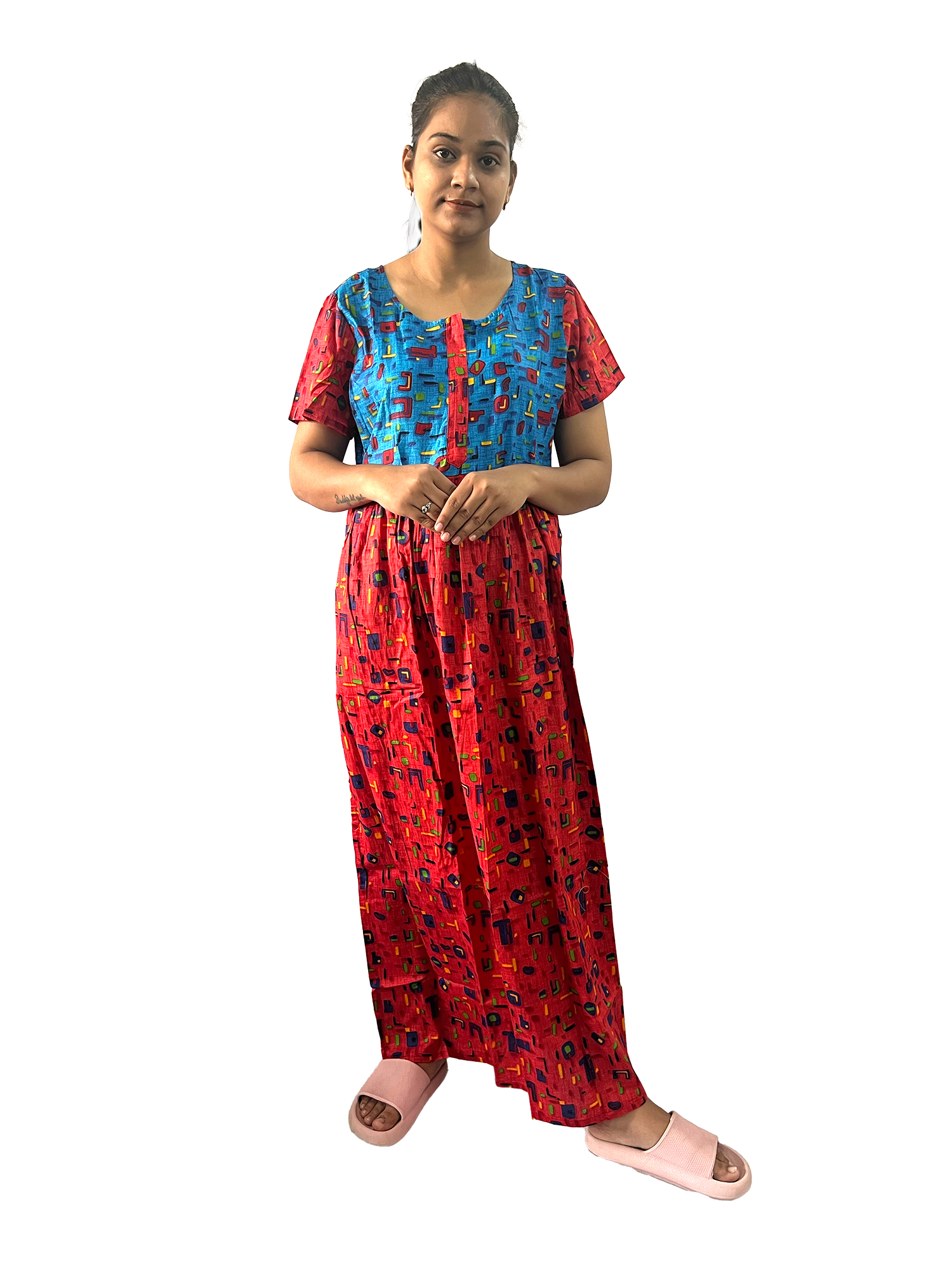 Pearlfly women cotton Nightgown