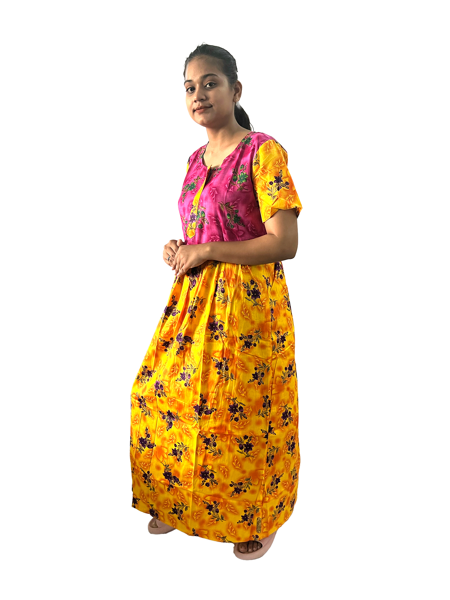 Pearlfly women cotton Nightgown