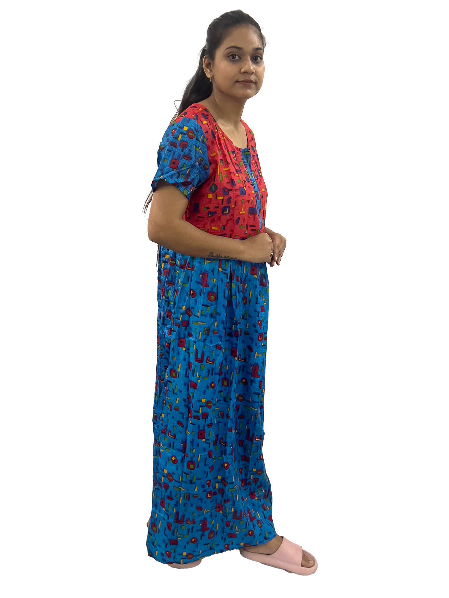 Pearlfly women cotton Nightgown