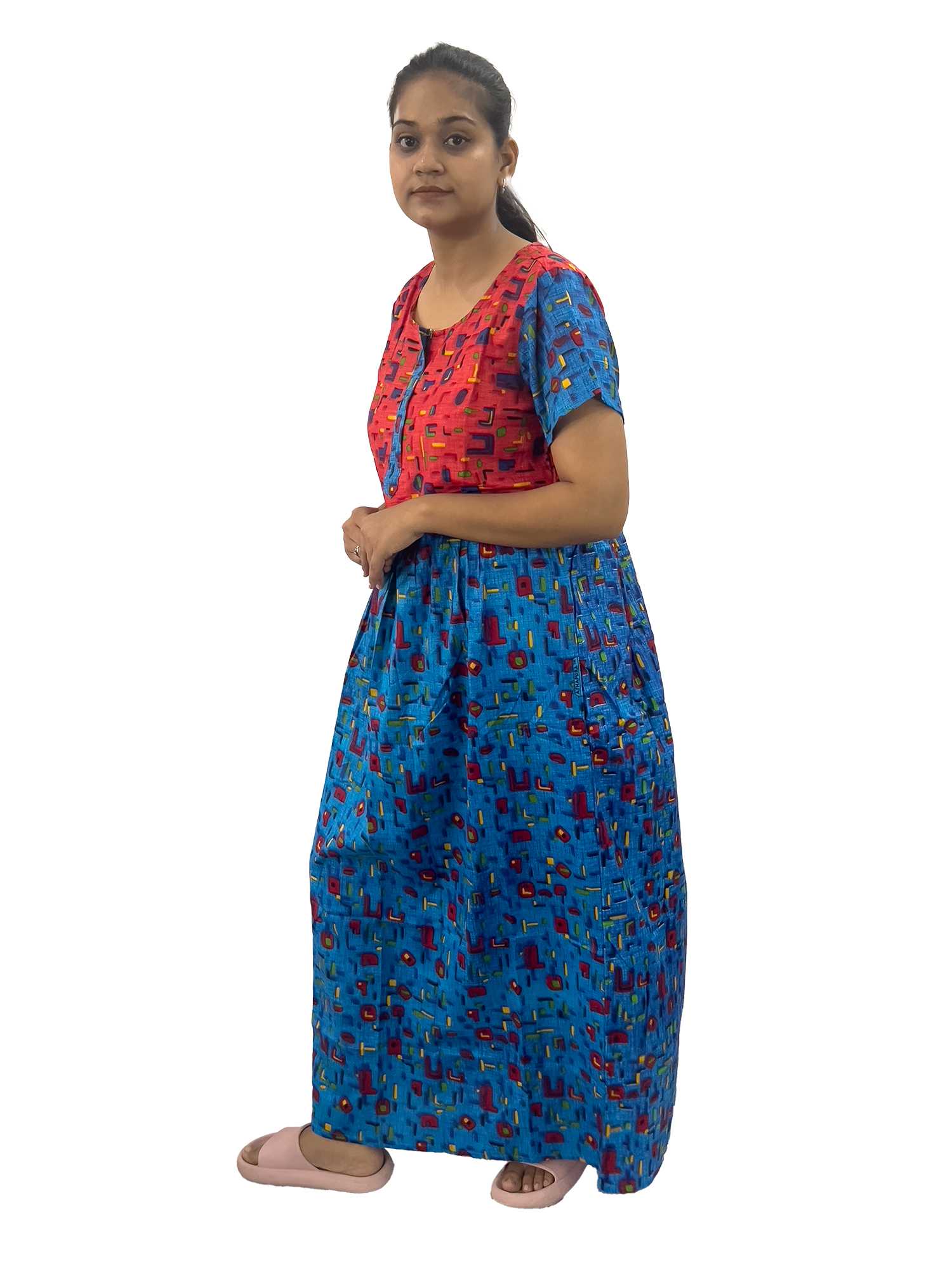 Pearlfly women cotton Nightgown
