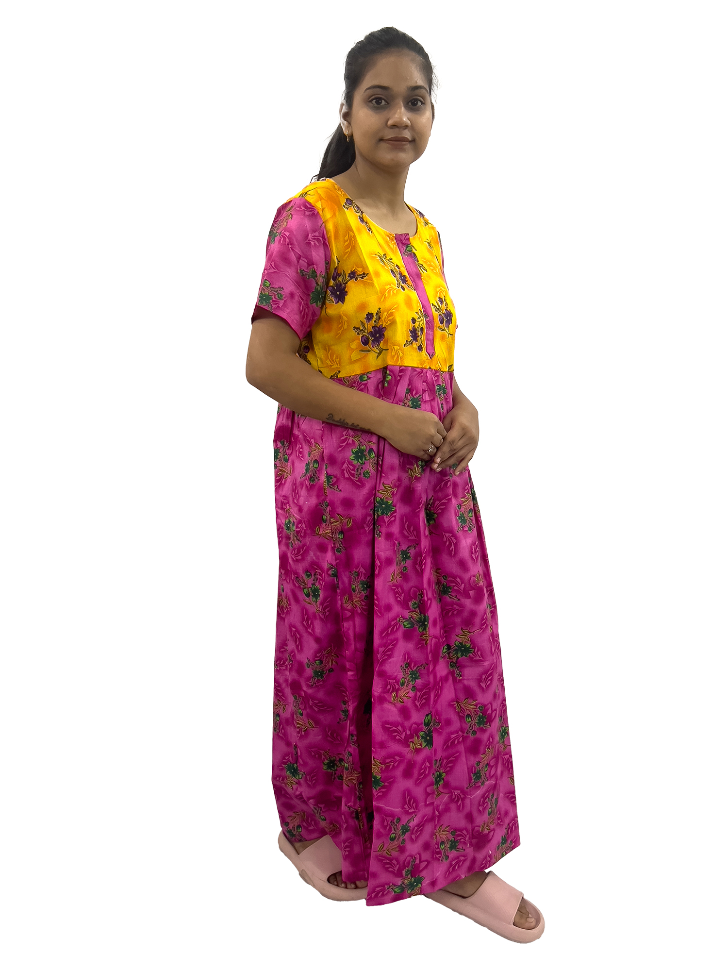 Pearlfly women cotton Nightgown