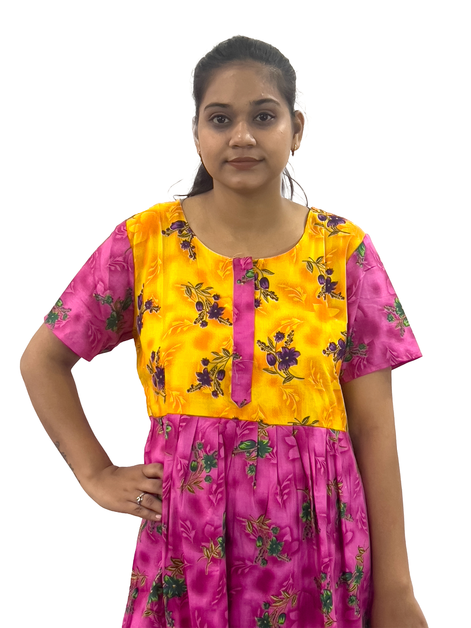 Pearlfly women cotton Nightgown