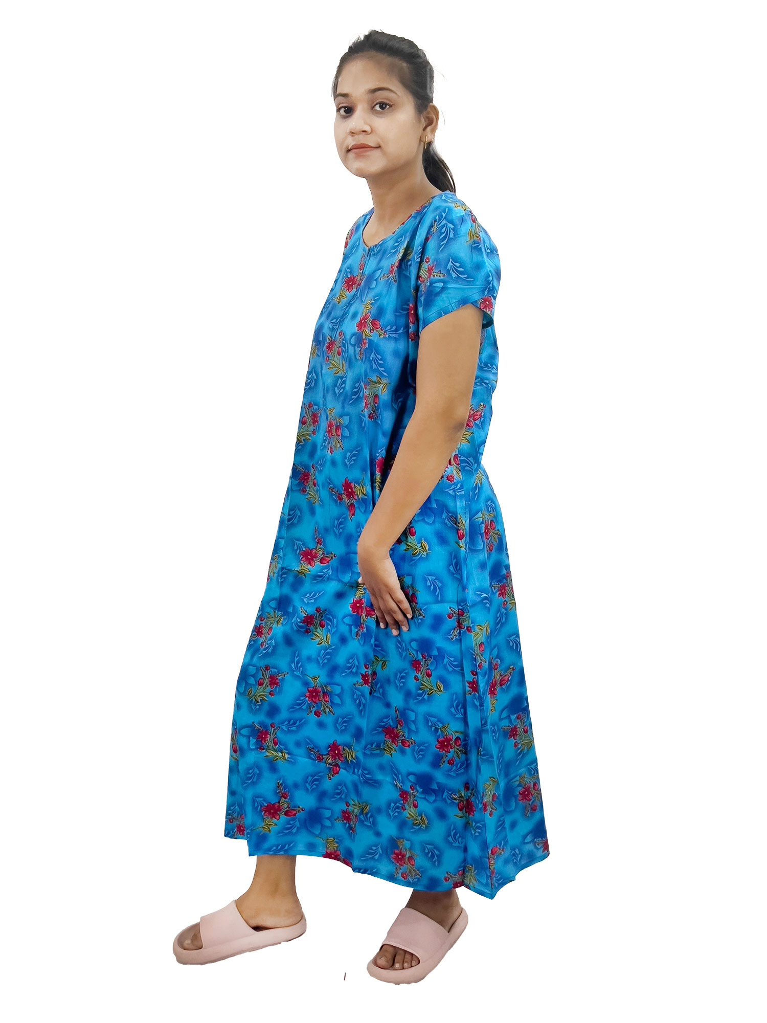 Pearlfly women cotton Nightgown