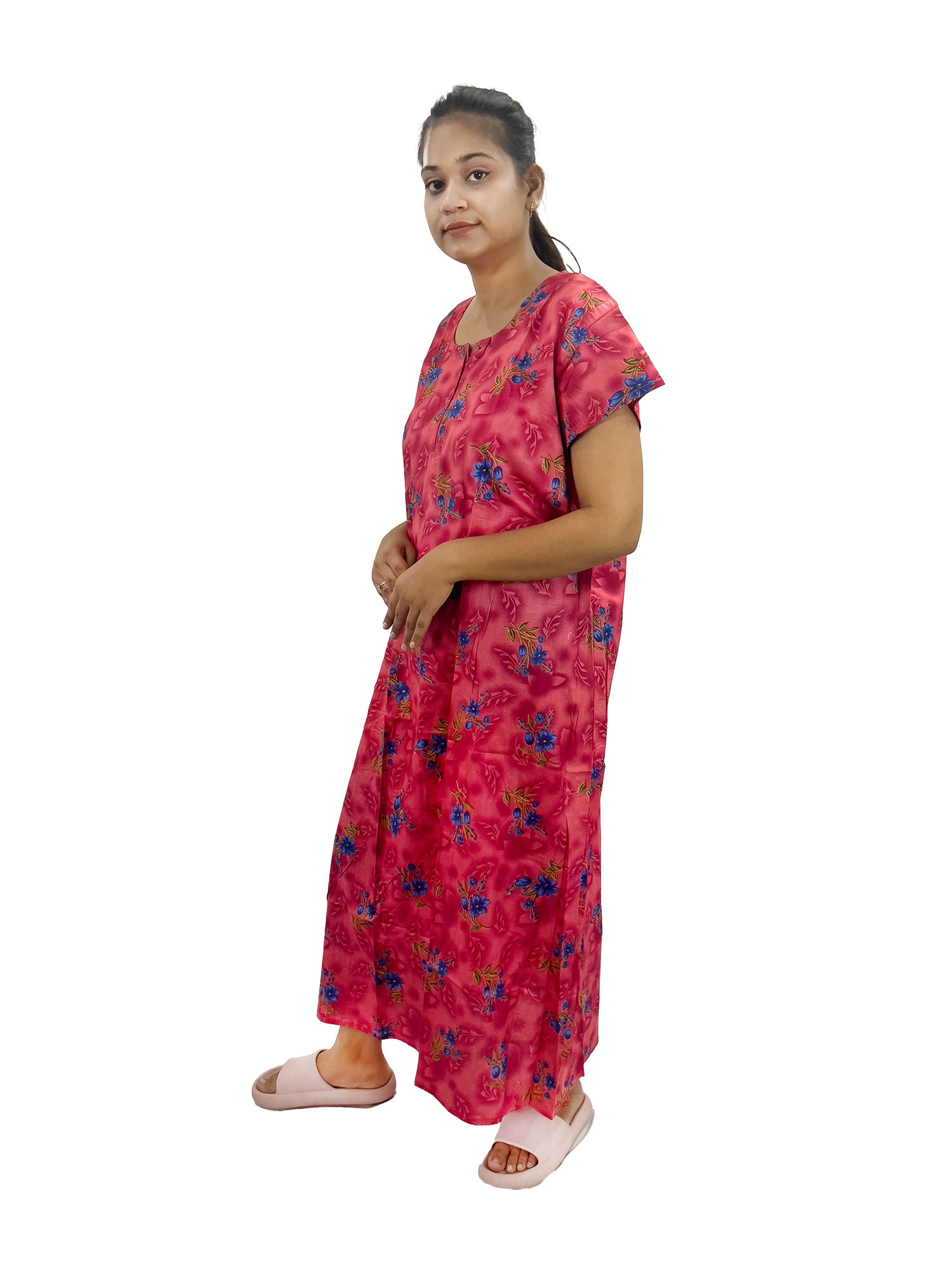 Pearlfly women cotton Nightgown