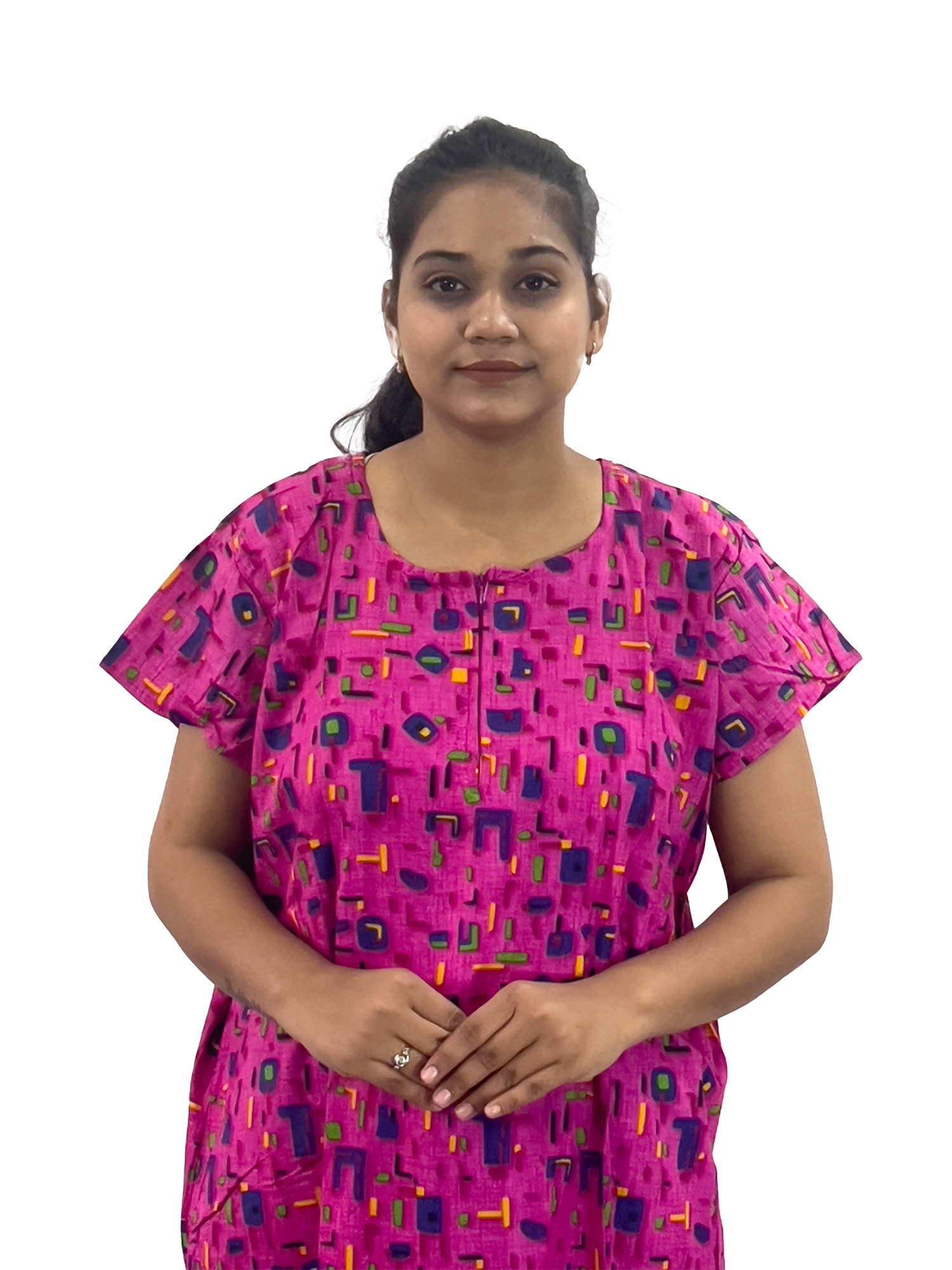 Pearlfly women cotton Nightgown