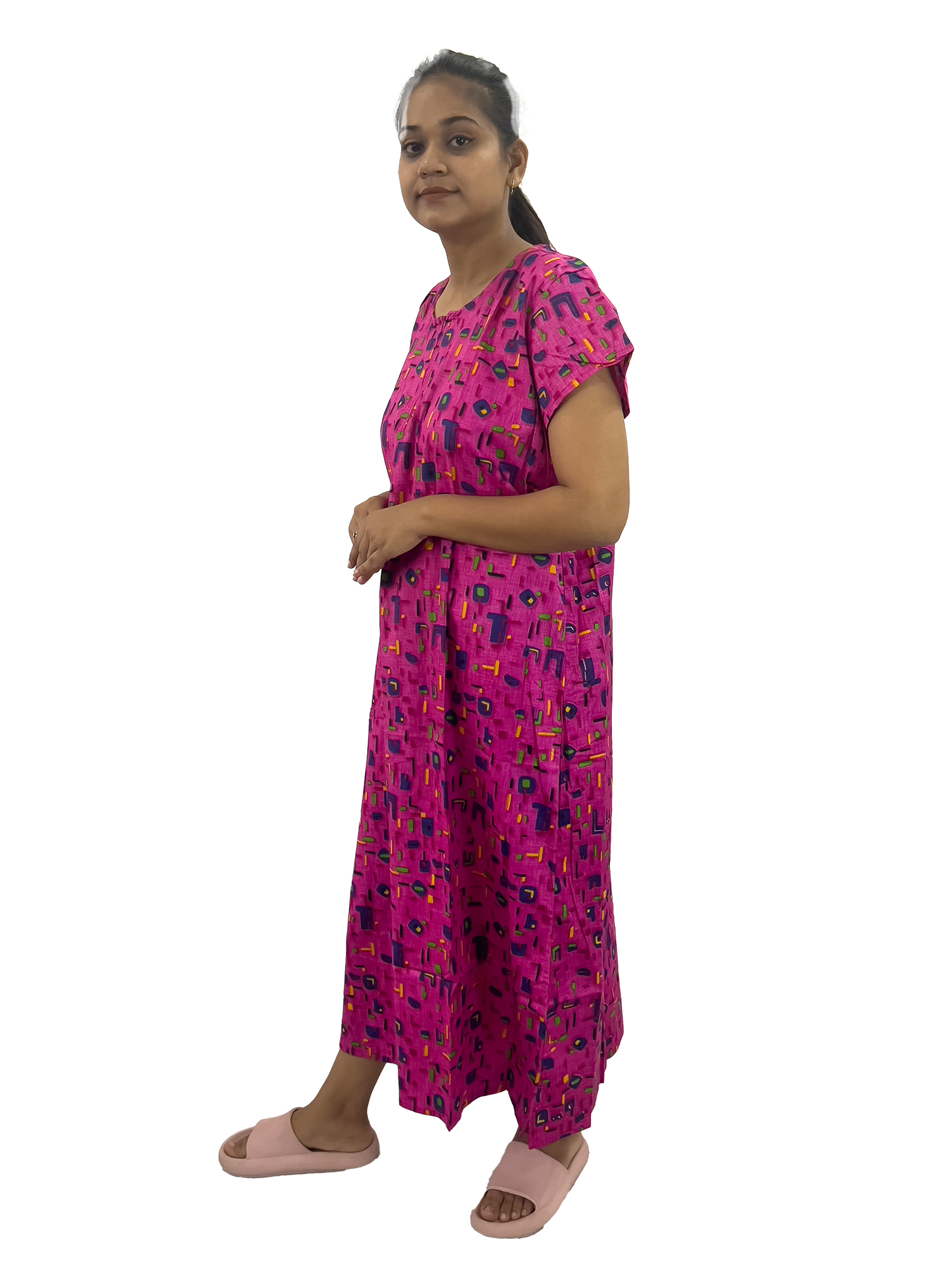 Pearlfly women cotton Nightgown