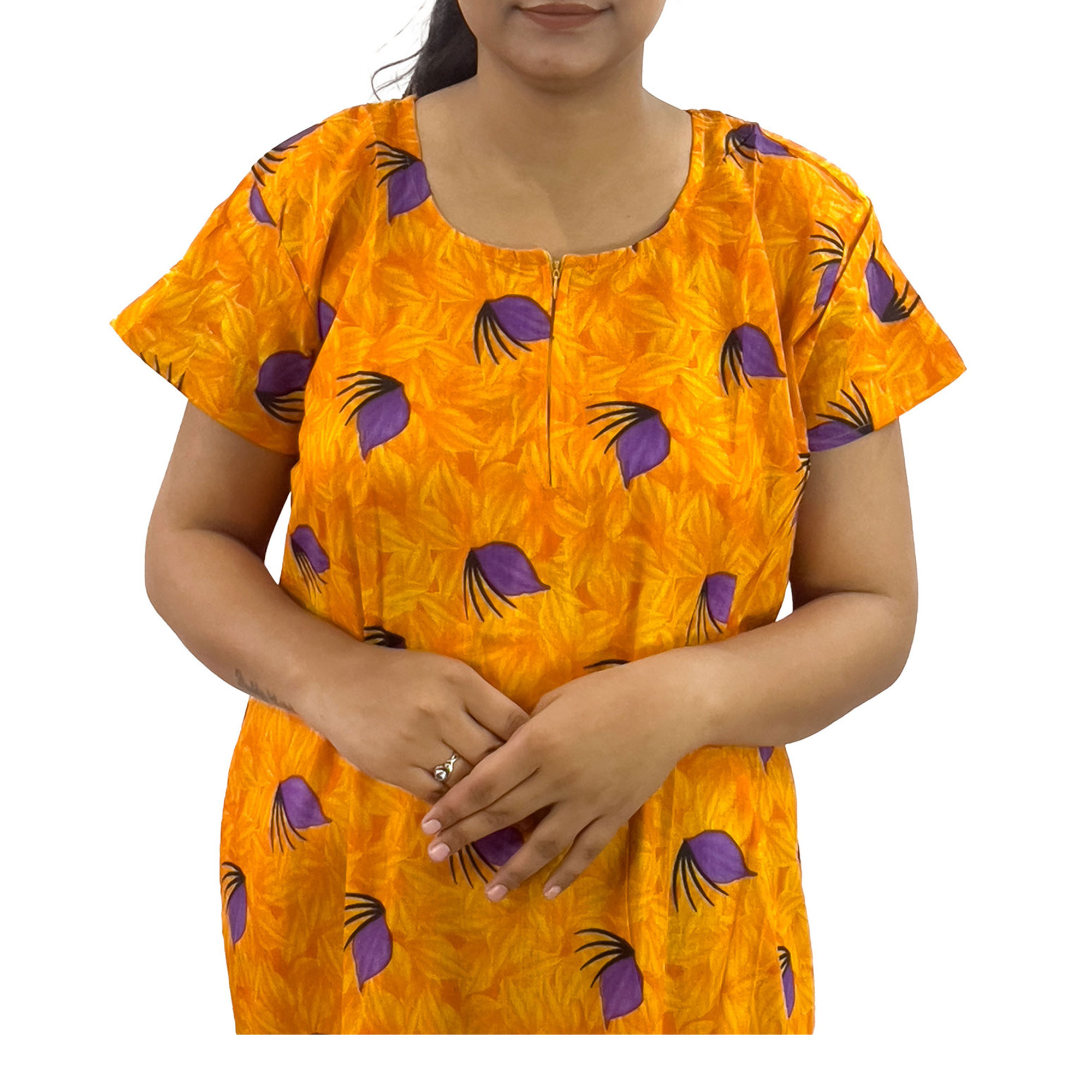 Pearlfly women cotton Nightgown