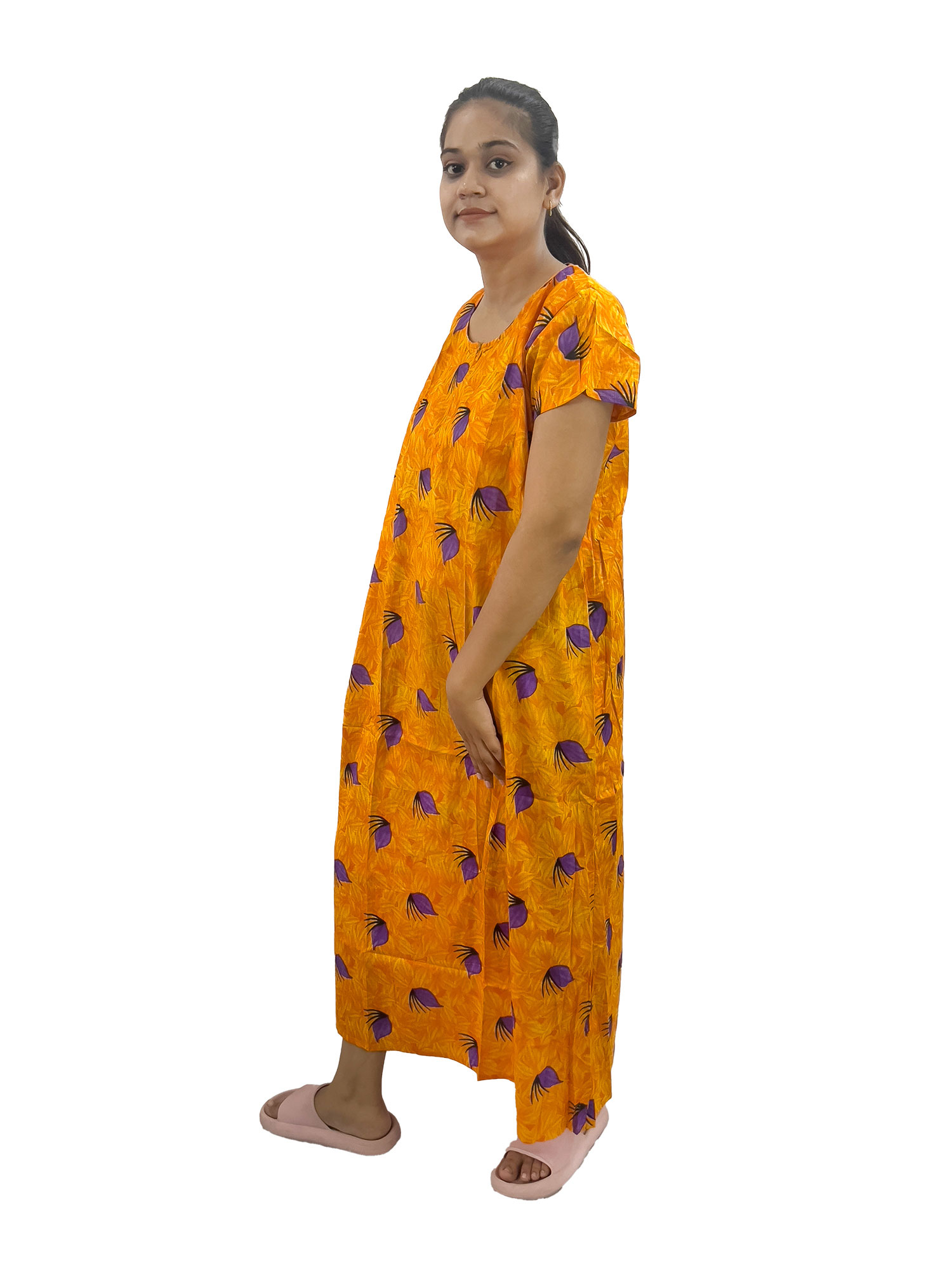 Pearlfly women cotton Nightgown