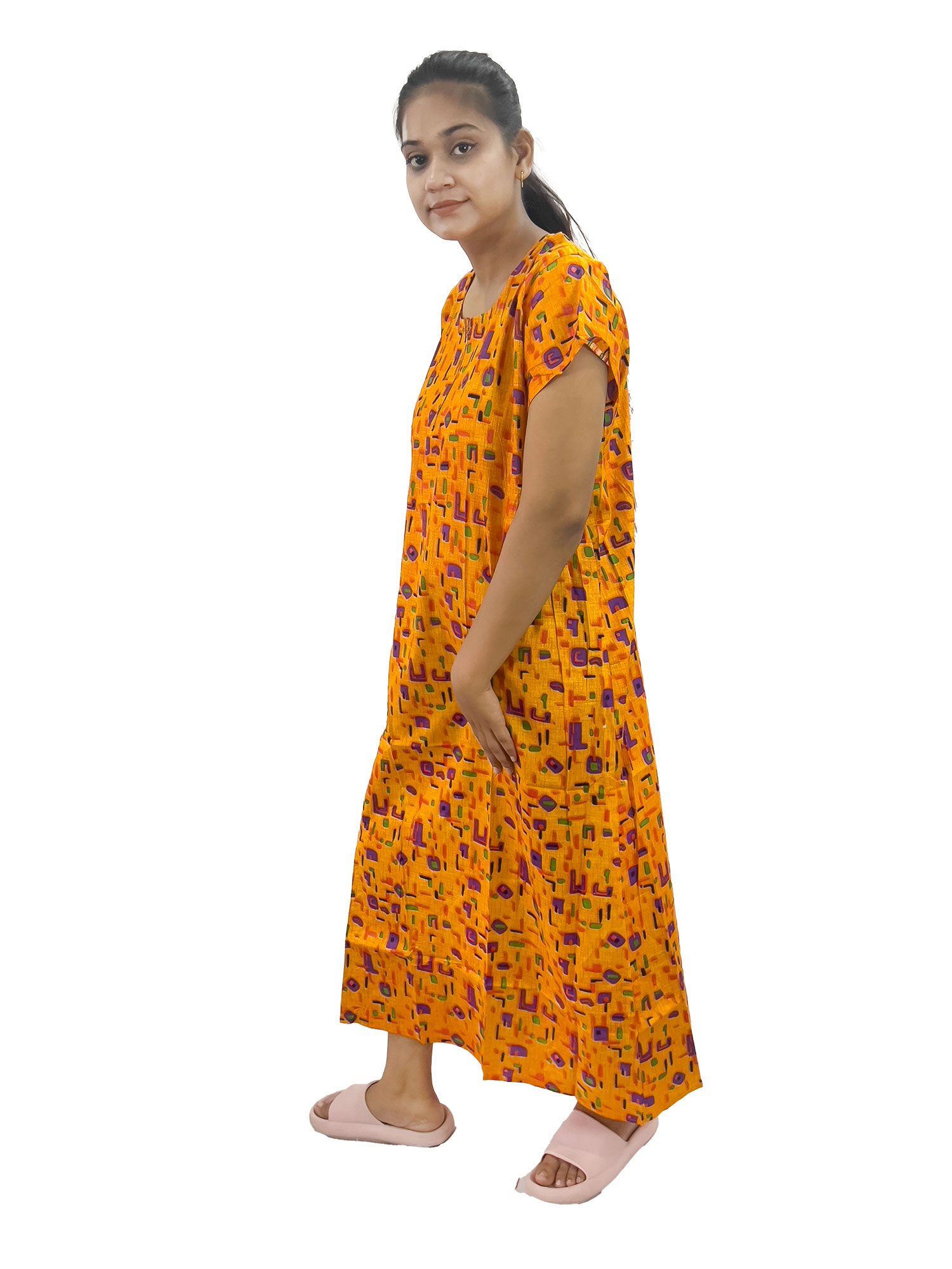 Pearlfly women cotton Nightgown