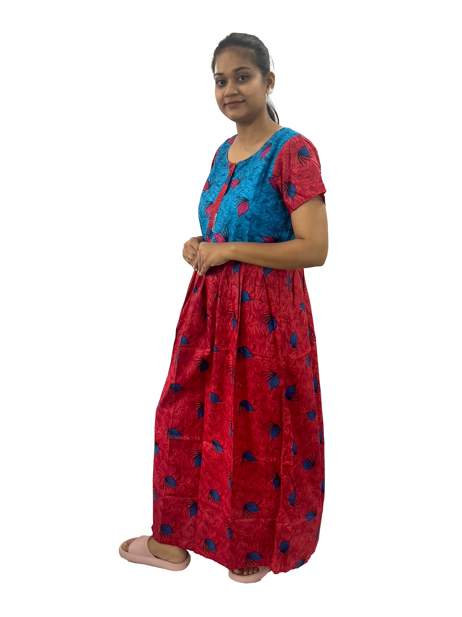 Pearlfly women cotton Nightgown [Combo-2]