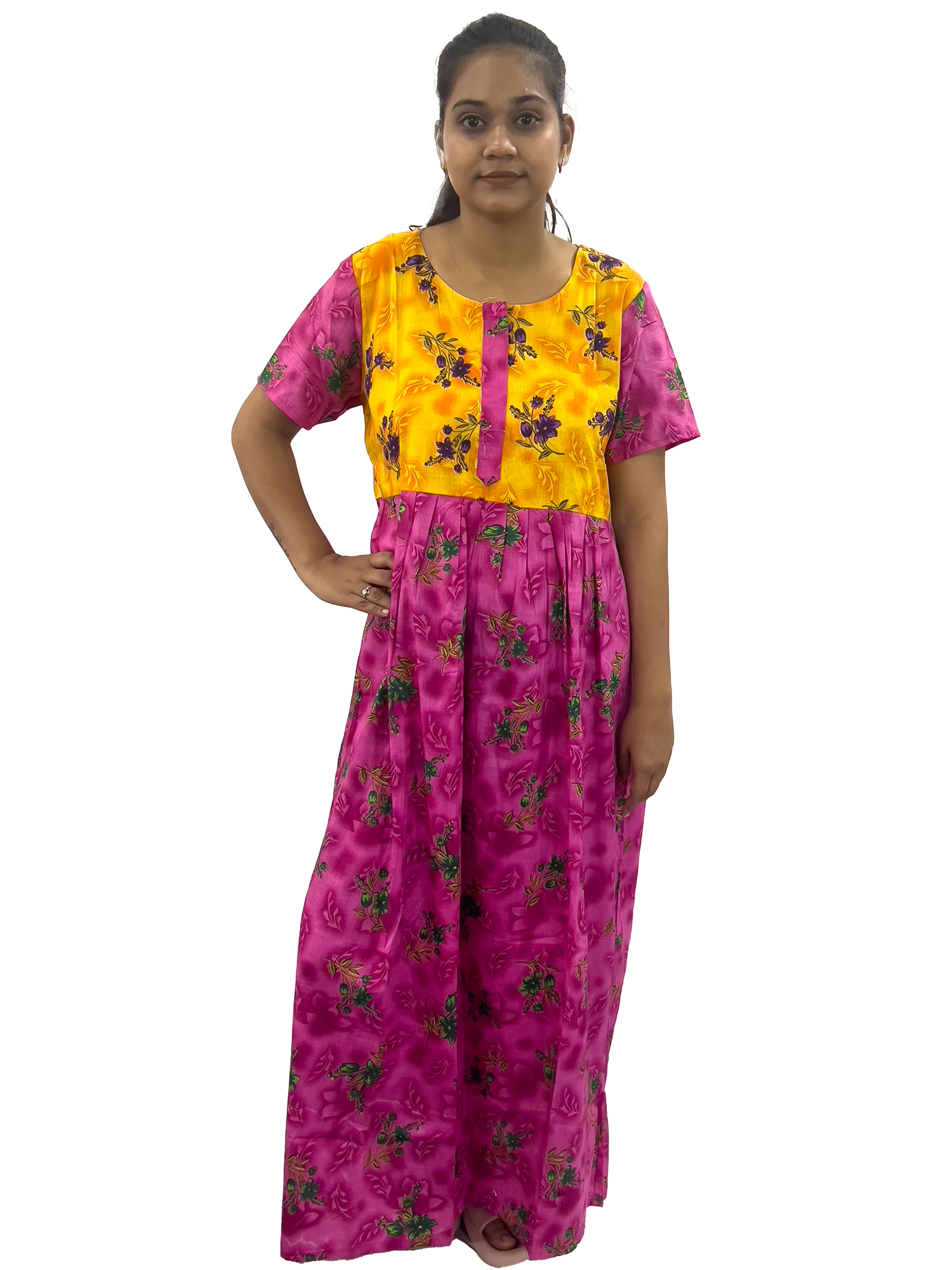 Pearlfly women cotton Nightgown [Combo-2]