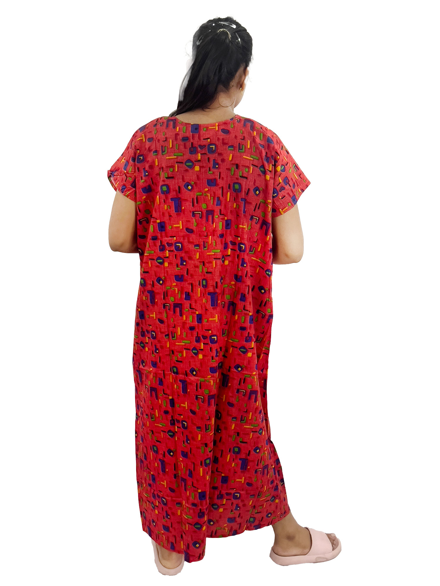 Pearlfly women cotton Nightgown [Combo-2]